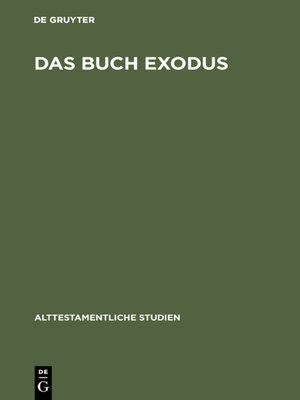 cover image of Das Buch Exodus